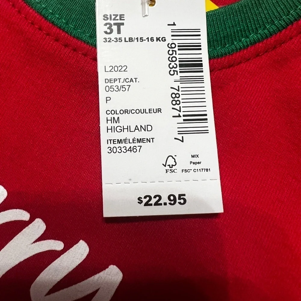 THE Children’s Place Cozy Toddler Christmas Pajamas, NWT